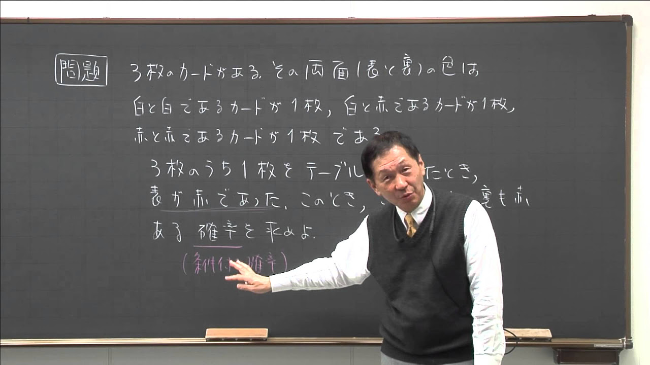 岡本寛講師 代ゼミ＜ミニ体験講座＞数学 高1生対象 『条件つき確率