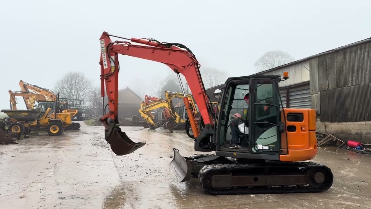 2015 HITACHI ZX85USB-5 - YouTube