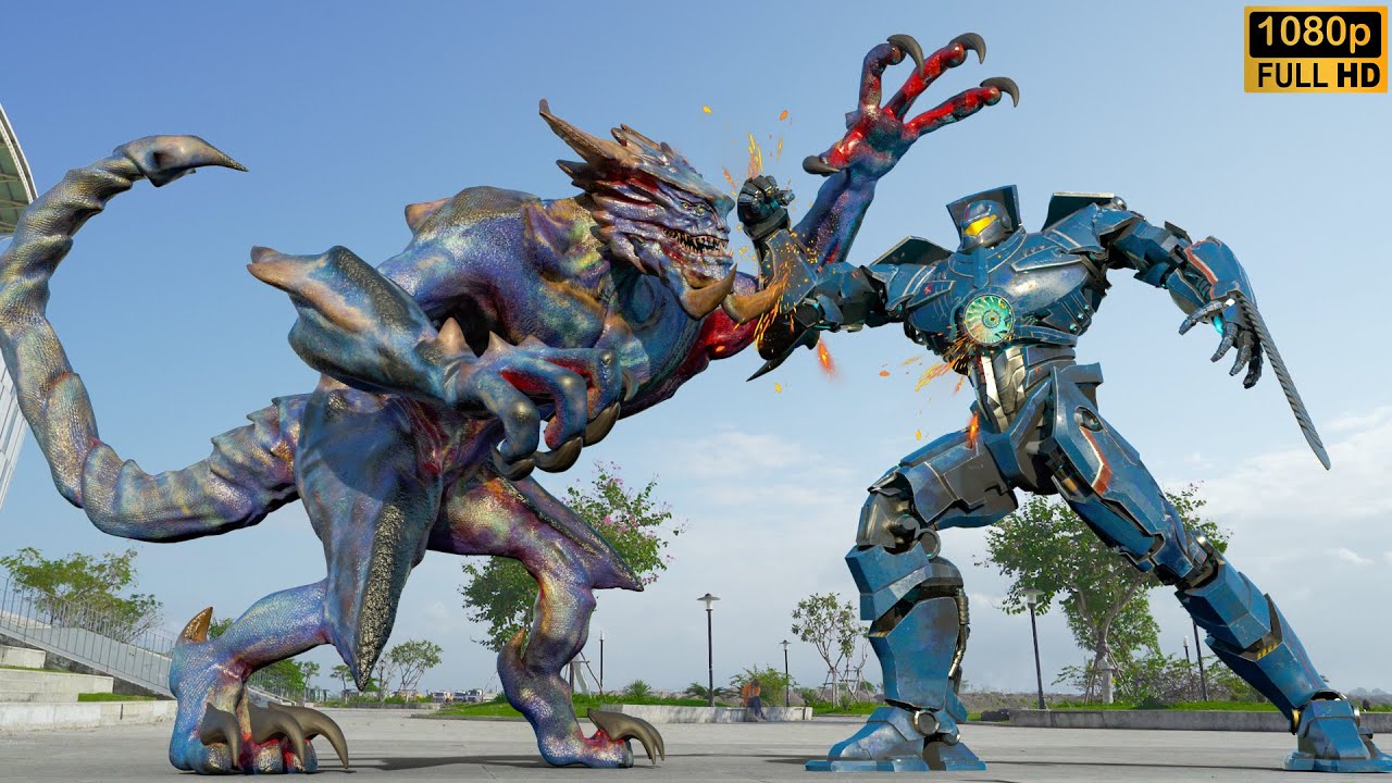 Gipsy Danger vs Leatherback - Fight Scene - Pacific Rim (2025
