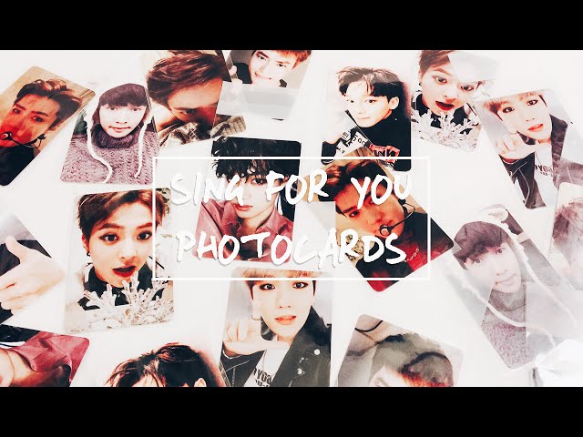 Unboxing ] EXO Sing For You Photocards - YouTube