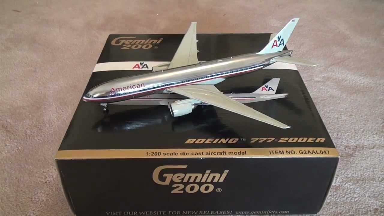 American Airlines Boeing 777-200ER - Gemini200 Review - YouTube