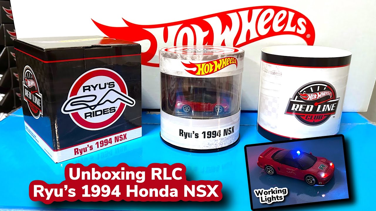 Unboxing Hot Wheels RLC Ryu's 1994 NSX with Working Lights - YouTube