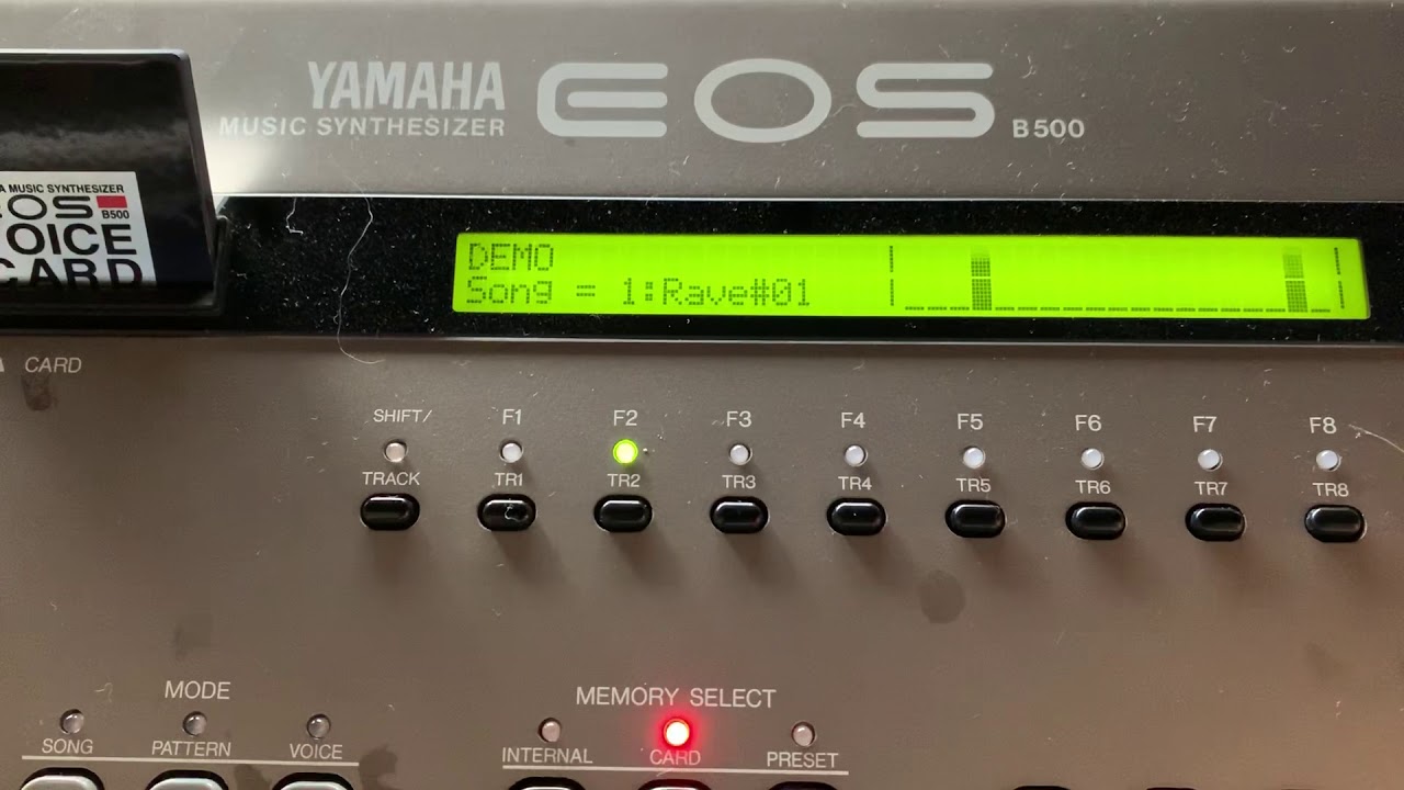 YAMAHA EOS B500 DEMO SONG / VOICE CARD TK5 