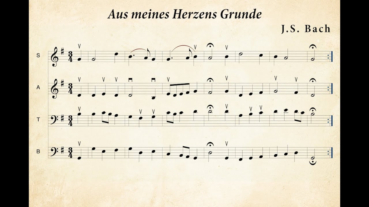 Bach Chorale #1 / Instrumental Play-Along Version - YouTube