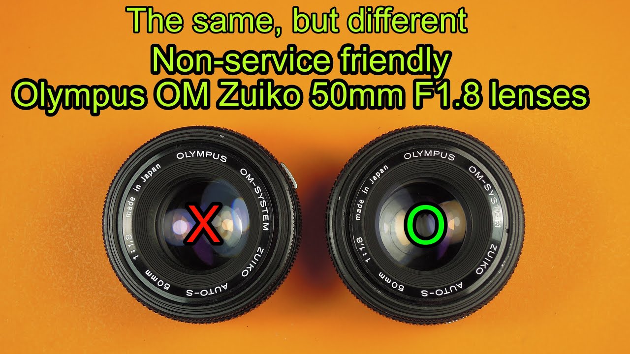 Trying to repair two Olympus OM-System Zuiko Auto-S 50mm F1.8
