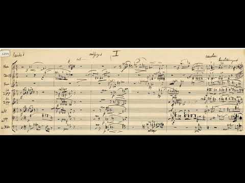 Schönberg: 3 pieces for Chamber Ensemble (1910) - score/video