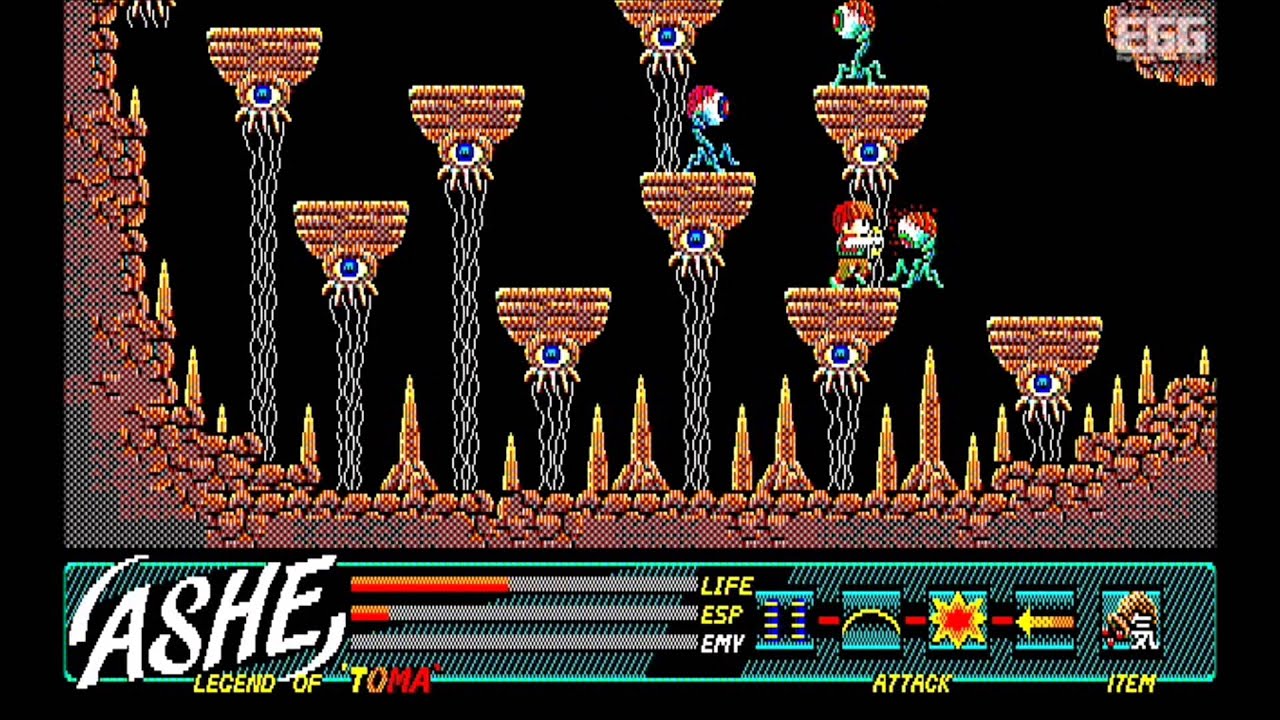 アッシュ for PC8801 (1988) - YouTube