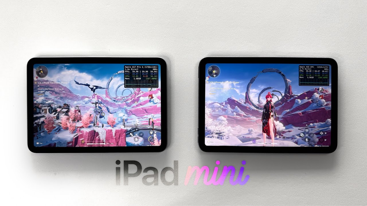 iPad Mini 7 (A17 Pro) vs iPad Mini 6 (A15 Bionic): Wuthering Waves