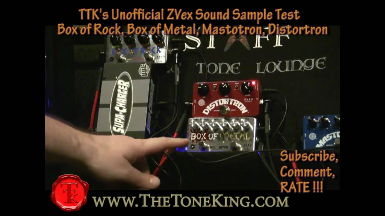 ZVex - Box of Rock, Box of Metal, Mastotron, Distortron - Sound