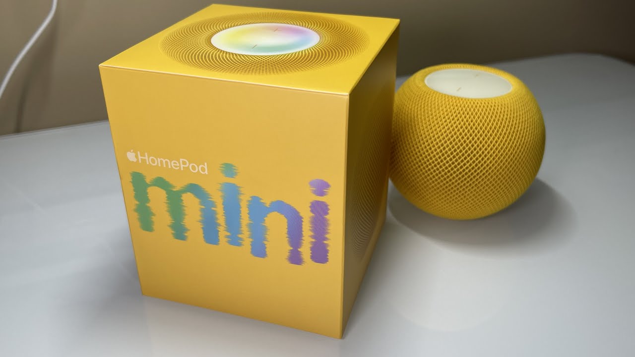 Yellow Apple HomePod Mini - YouTube