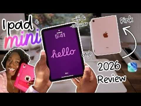 2026 iPad mini review Pink 64g (6th generation) - YouTube