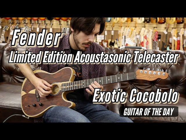 Fender Limited Edition Acoustasonic Telecaster Exotic Cocobolo