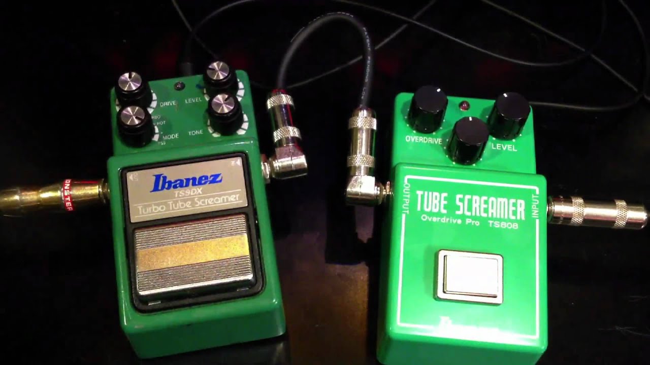 Ibanez TS9DX vs Ibanez TS808 Reissue - YouTube