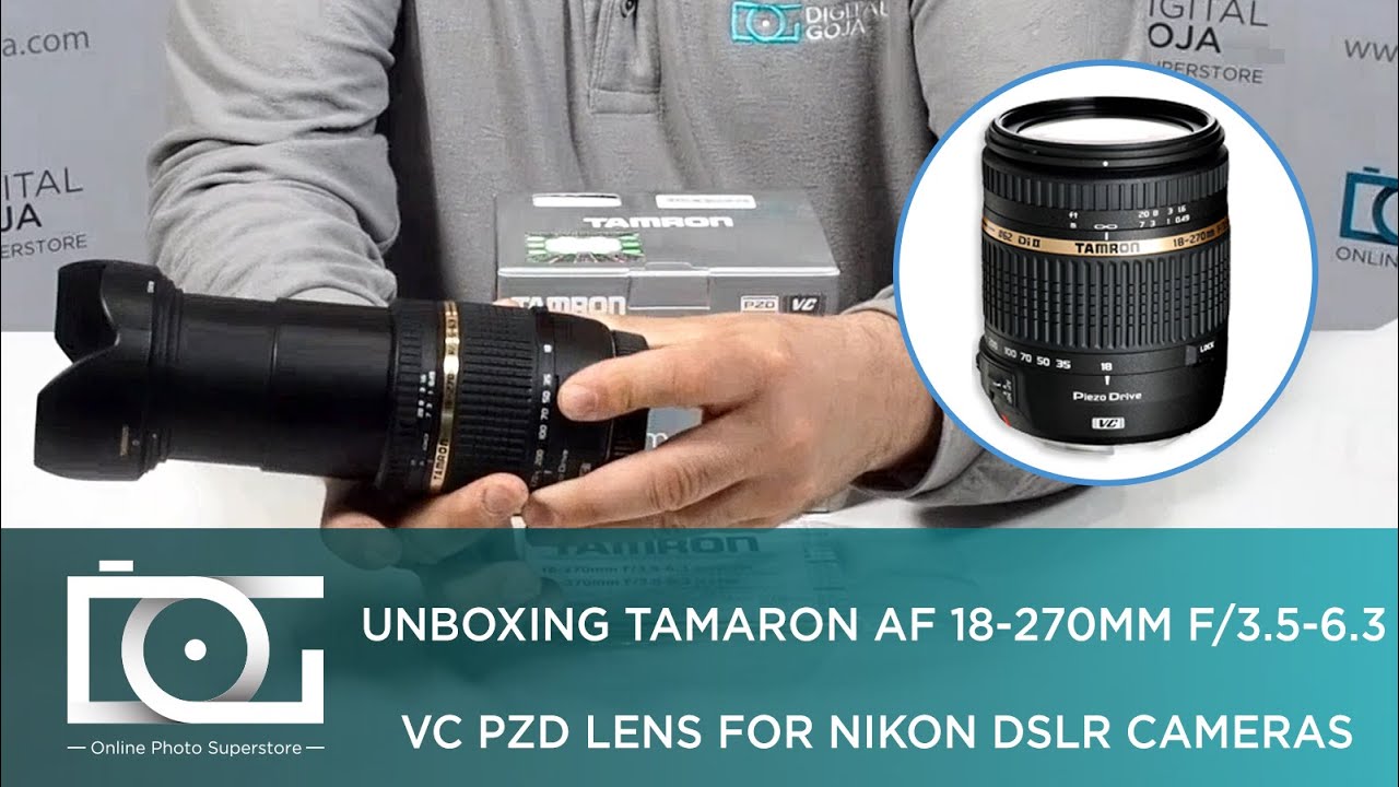 TAMRON AF 18-270mm f/3.5-6.3 Di II VC PZD Lens For NIKON DSLR
