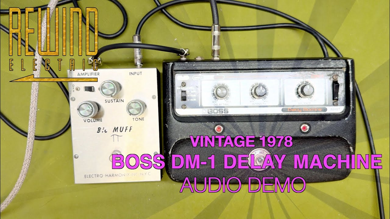 1978 Boss DM-1 Delay Machine - Audio Demo - YouTube