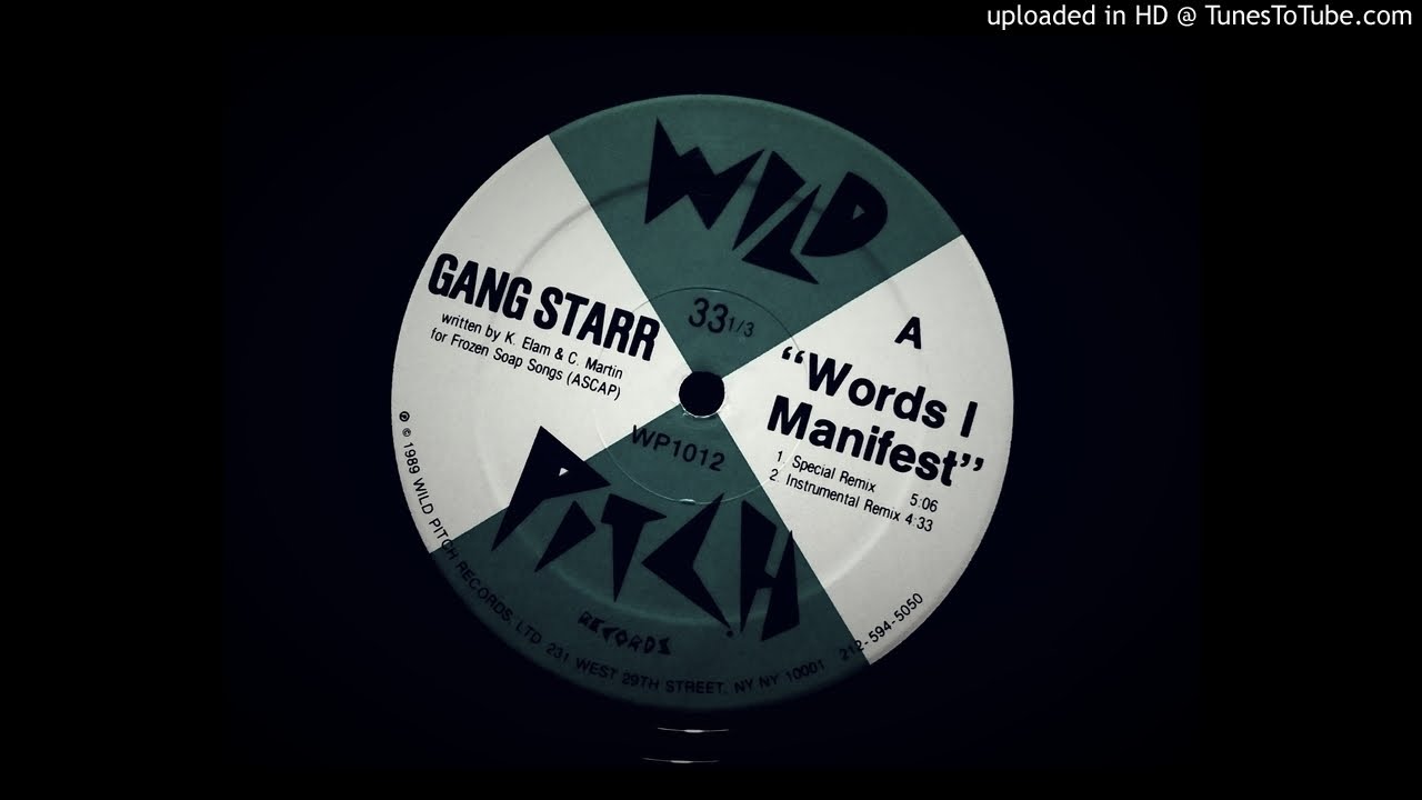 Gang Starr - Words I Manifest (Special Remix) - YouTube