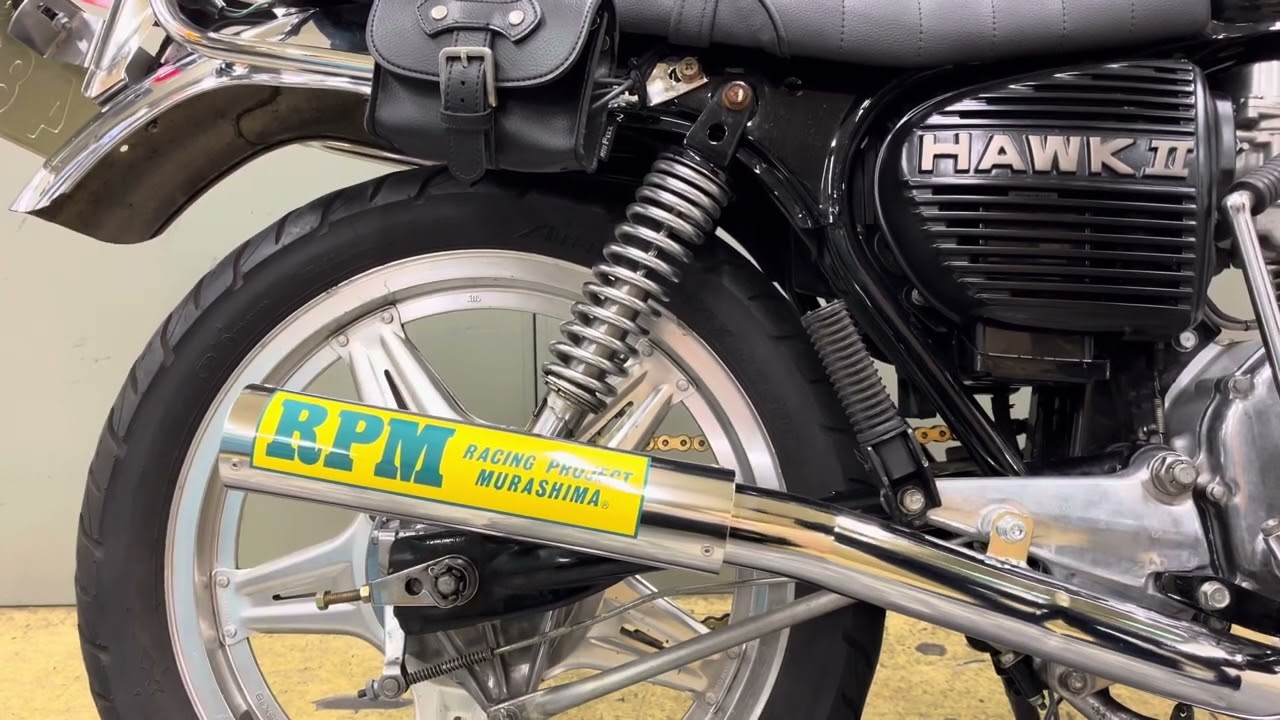 RPMマフラーサウンド】 HONDA HAWK Ⅱ(CB400T) RPMマフラー - YouTube