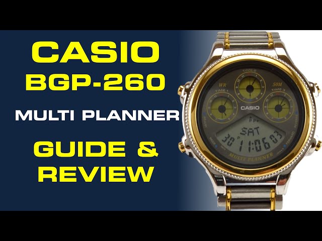 Casio Multi Planner BGP-260 from 1995 - Guide and Review - YouTube