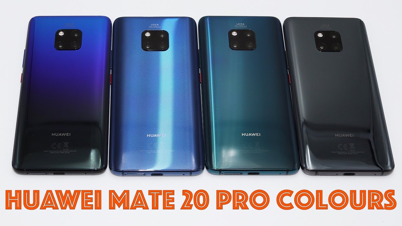 Huawei Mate 20 Pro Colours - YouTube