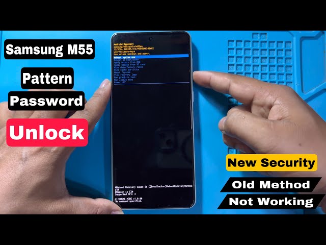 How To Hard Reset Samsung Galaxy M55 5G | Pattern Password Unlock
