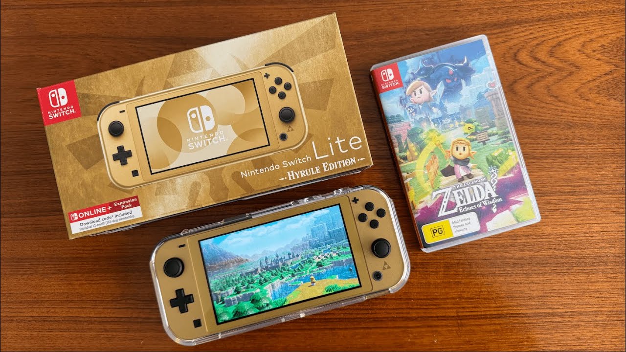 Nintendo Switch Lite Hyrule Edition Unboxing | Zelda Day - YouTube