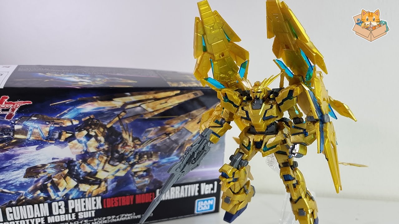 HG 1/144 RX-0 Unicorn Gundam 03 Phenex (Destroy Mode) (Narrative