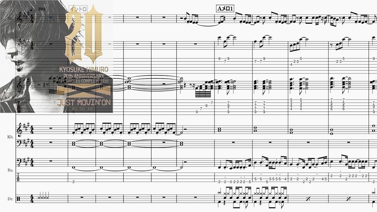 Band-Score]Be Yourself(氷室京介) - YouTube