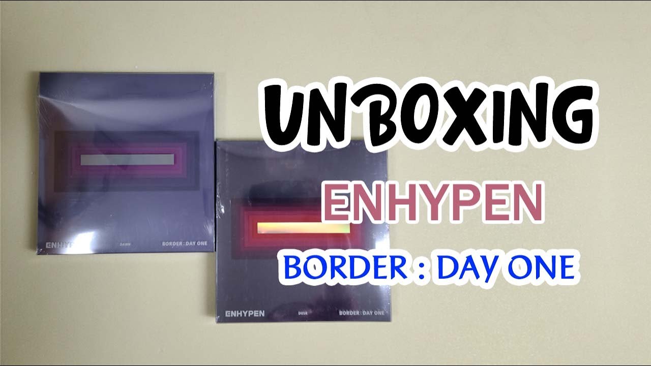 ENHYPEN Debut Album BORDER : DAY ONE Full ver. Unboxing - YouTube