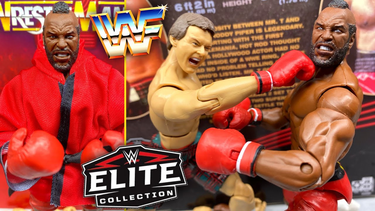 WWE ELITE MR.T & RODDY PIPER WRESTLEMANIA 2 PACK REVIEW! - YouTube