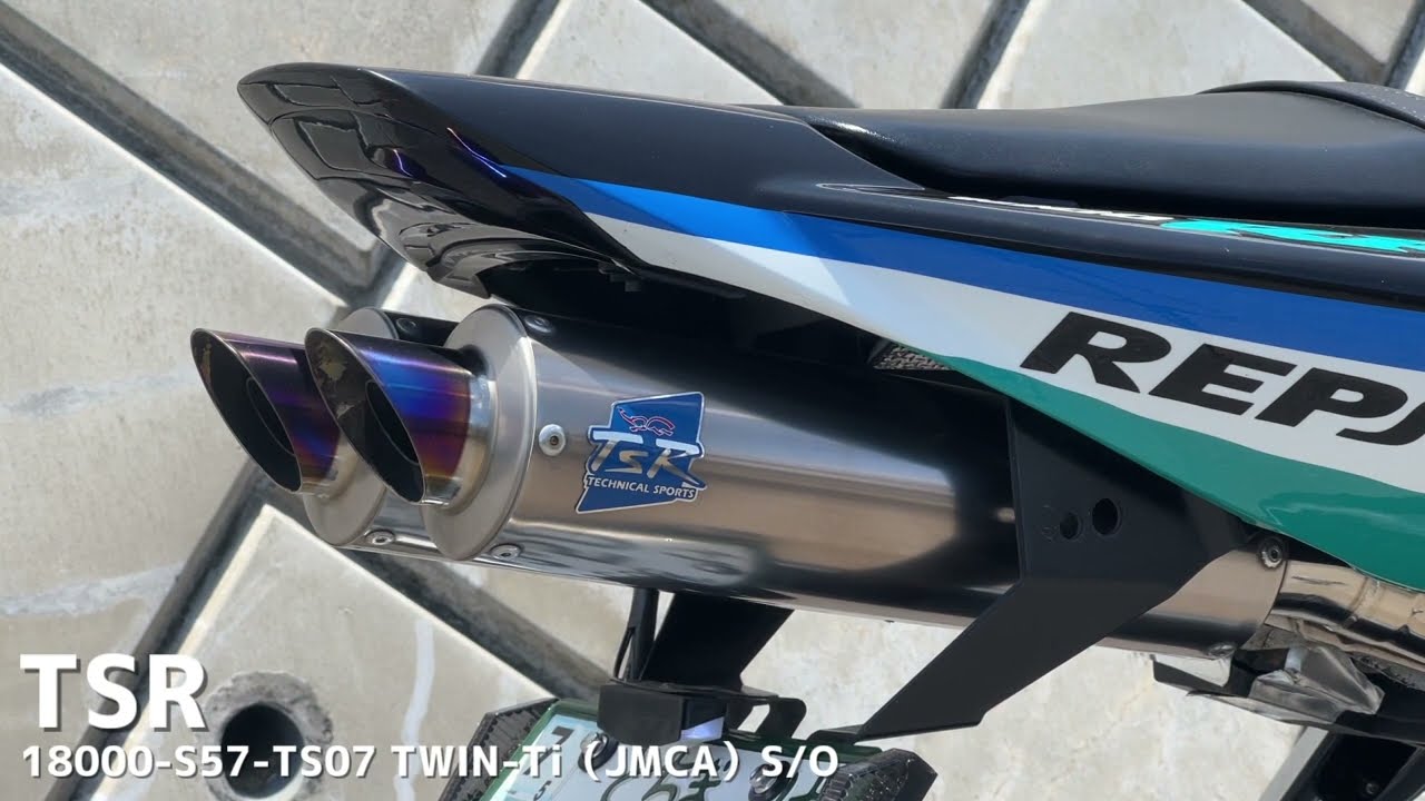 TSR】ツインチタンマフラー排気音 センターアップ 【SC57 CBR1000RR
