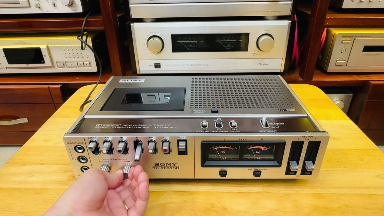 Sony TC-2850SD cassette-corder - 0919010335 - YouTube