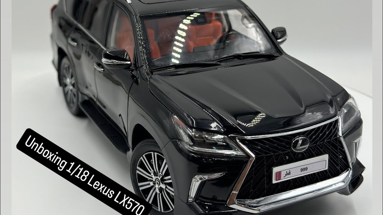 Unboxing 1/18 Lexus LX570 black color from LCD MODEL DIECAST CAR