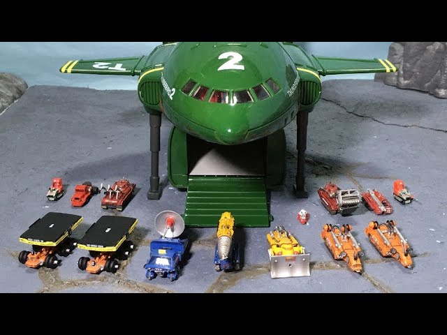 サンダーバードPODビークル ポッドメカ格納庫ジオラマ コナミ