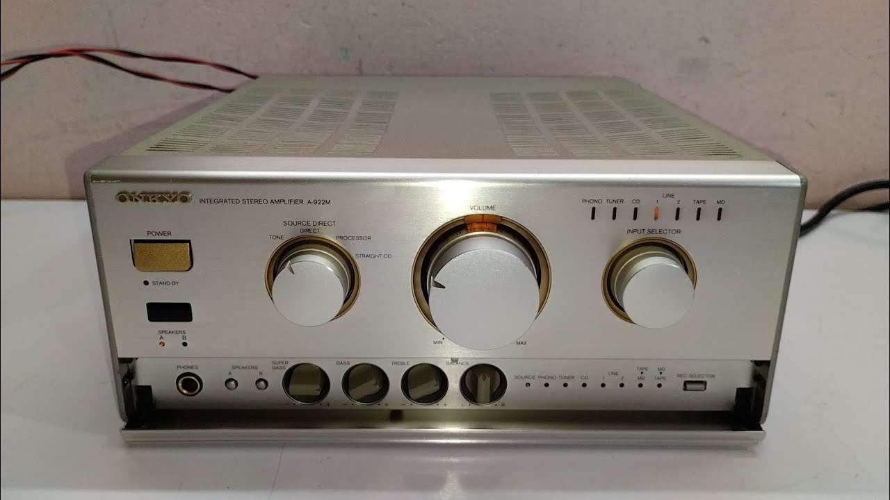 Onkyo A-922M Integrated Stereo Amplifier - YouTube