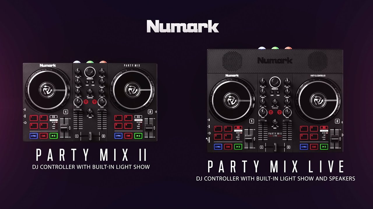 Numark Party Mix Live and Party Mix II | DJ Controllers with Built