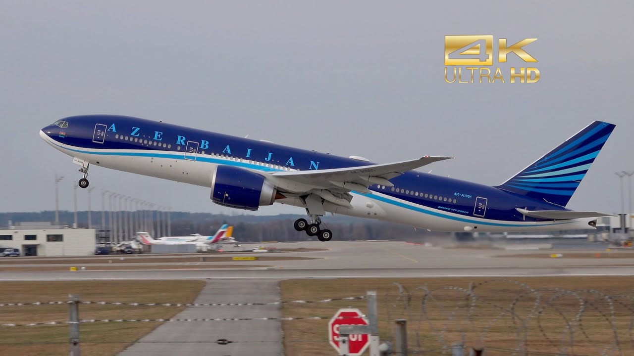 Boeing 777-200LR from Azerbaijan Airlines 4K-AI001 departure at