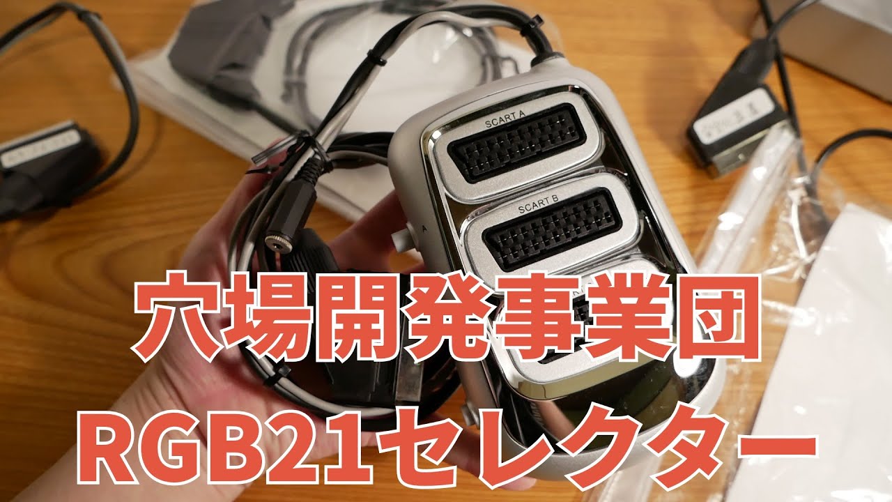 RGB21】穴場開発事業団「RGB21セレクター」開封レビュー - YouTube