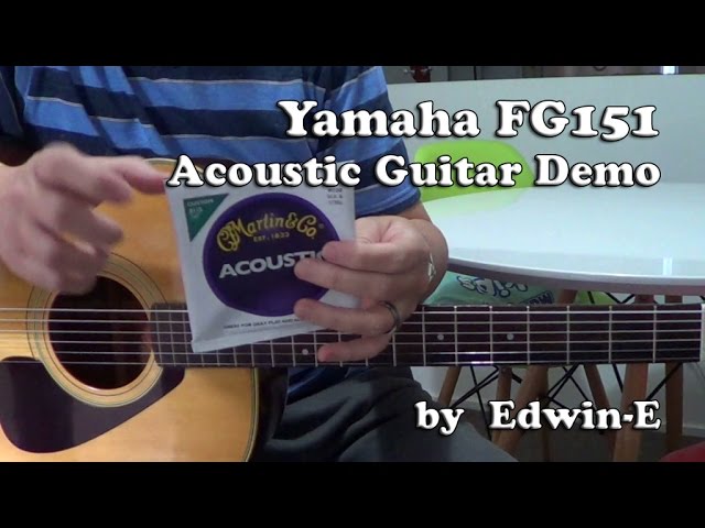 Guitar Demo: Yamaha FG151 Acoustic Guitar Review - YouTube