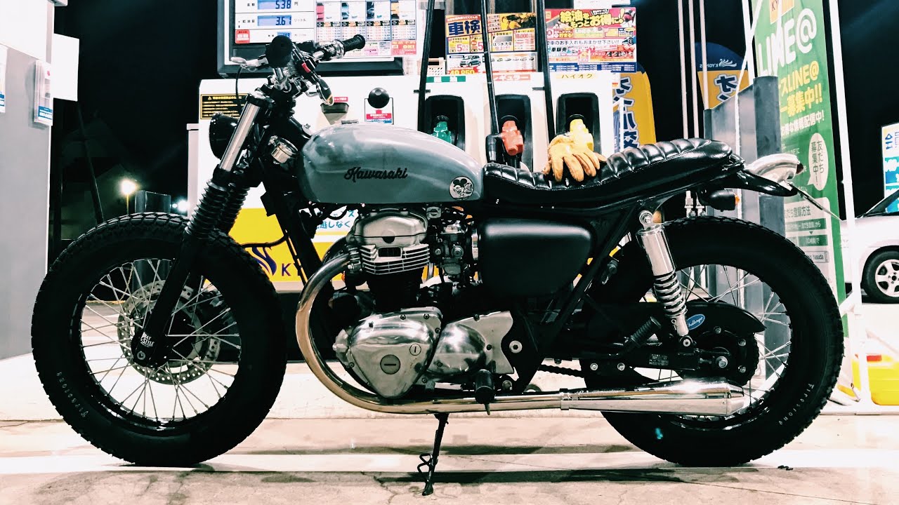 W650 Brat Style カスタム - YouTube