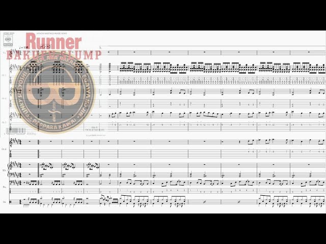 Band-Score]Runner(爆風スランプ) - YouTube