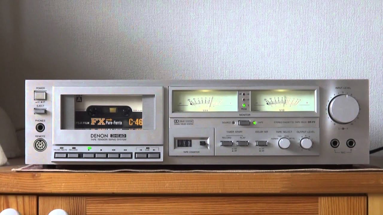 Old But Cool Vintage Audio / DENON Cassette Deck DR-F2 - YouTube