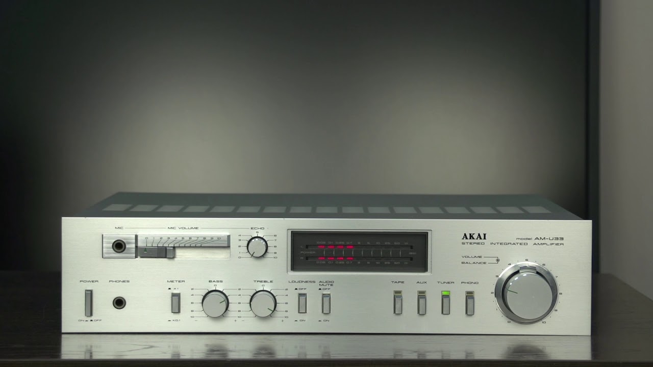 AKAI AM-U33. 1981 год. - YouTube