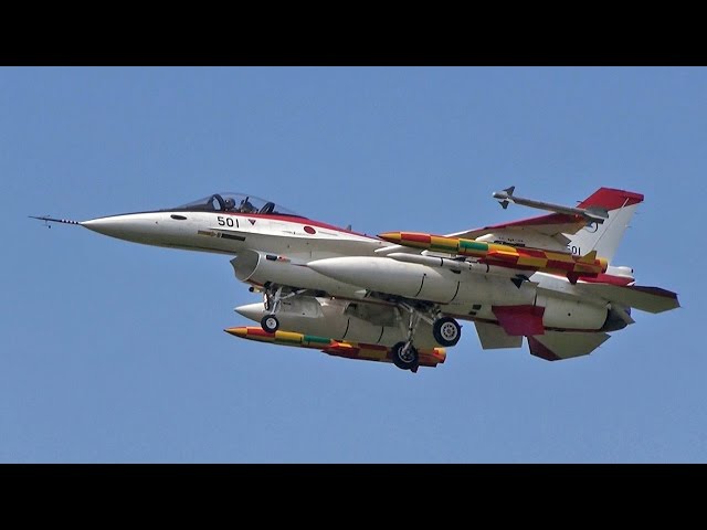 飛行開発実験団F-2 #501(岐阜基地2015年4月30日) - YouTube