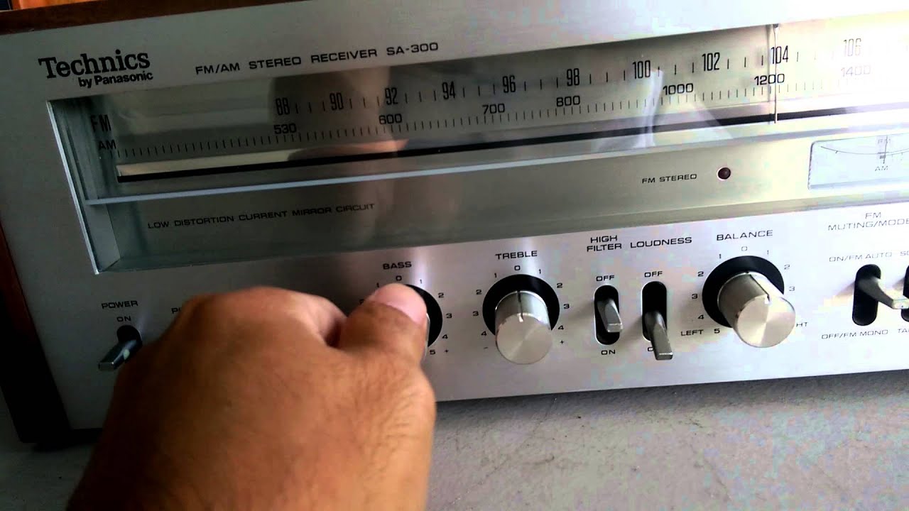 Vintage Technics by Panasonic SA-300 Stereo Receiver Demo - YouTube