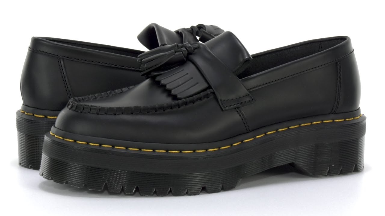 Unisex Dr. Martens Adrian Quad Leather Platform Loafers | Zappos.com