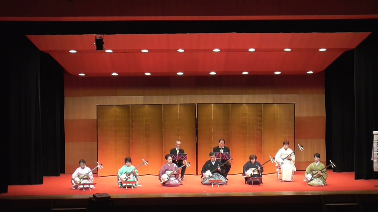 難波獅子（歌と三絃と尺八の合奏です） - YouTube