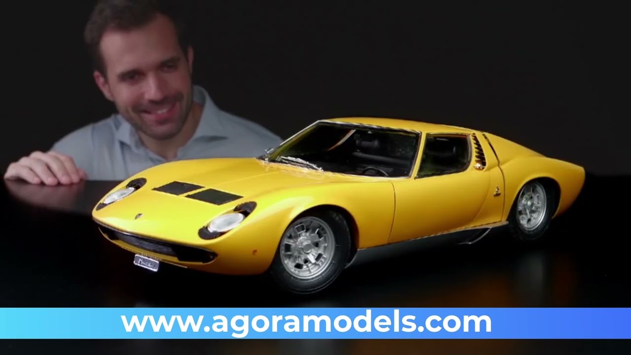 Lamborghini Miura 1:8 scale model kit, Agora Models