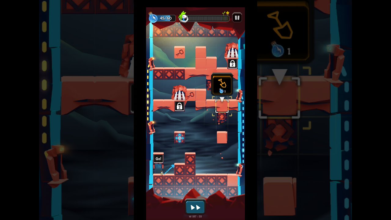 Lemmings - W: 187-55 Walkthrough - YouTube