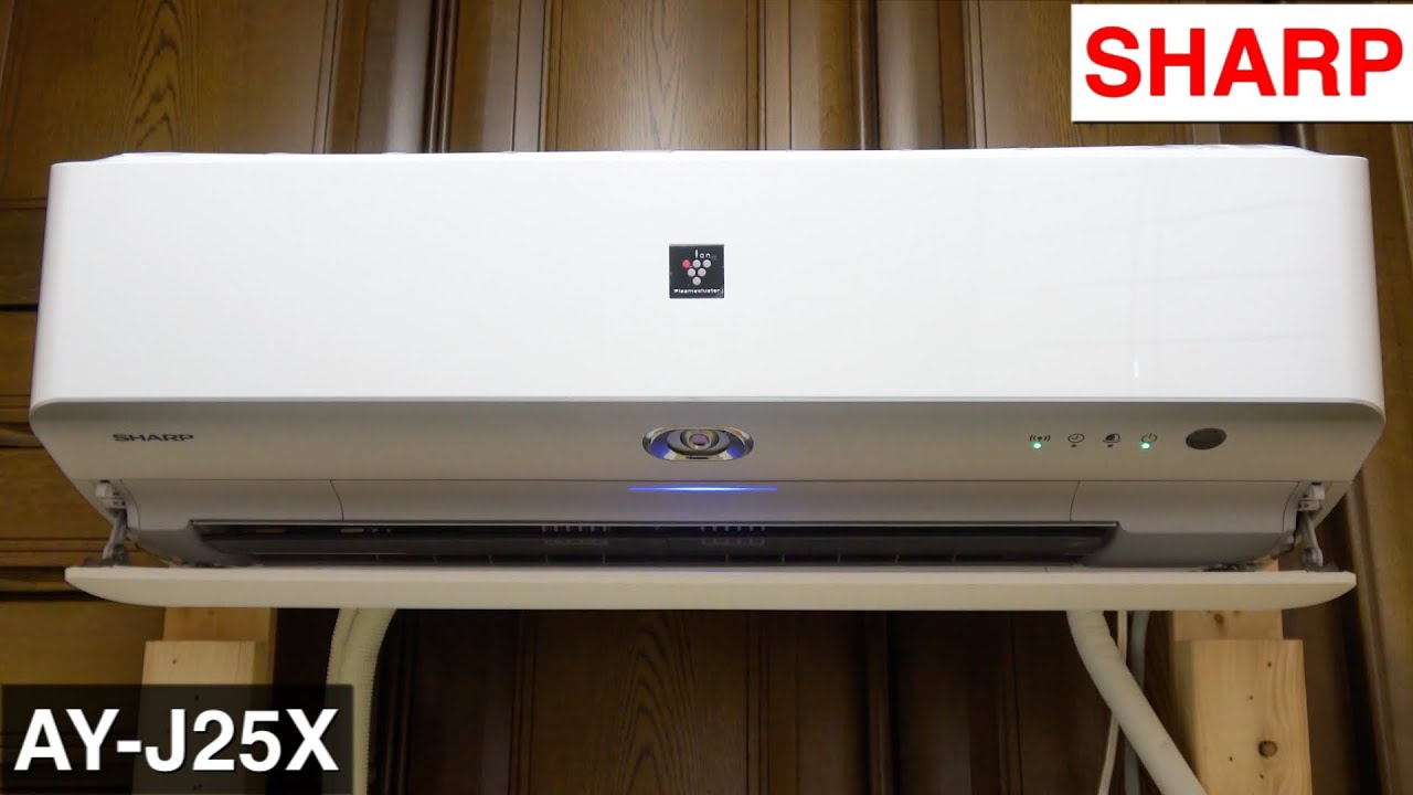 巨大フラップ！喋る！】シャープのエアコン室内機 AY-J25X 外観、動作