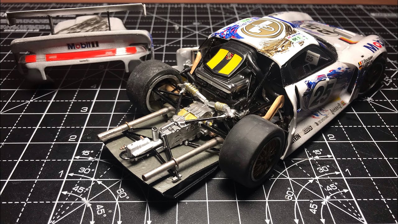 Porsche 911 GT1 1/24 Le Mans 1996 BUILDING | TAMIYA | Part 1 - YouTube